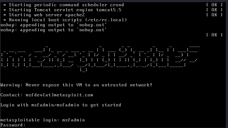 Metasploitable2 Penetration Testing with Metasploit Framework — Exploit Research